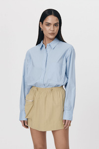 Rowie: ROWIE THE LABEL Drew Cargo Mini Skirt - Khaki