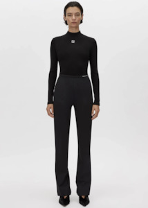 CAMILLA & MARC Nora Rib Long Sleeve Top - Black/Soft White