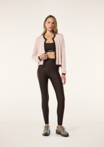 P E Nation: P.E NATION Rise Knit Cardi - Chalk Pink