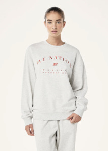 P E Nation: P.E NATION Liberation Sweat - Light Grey Marle