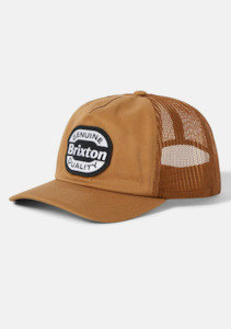 Brixton: BRIXTON Keaton MP Trucker Hat - Washed Copper / Washed Copper