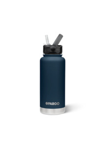 PARGO 950ml Insulated Sports Bottle w/ Straw Lid - Deep Sea Navy