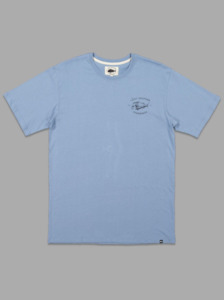JUST ANOTHER FISHERMAN Snapper Logo Tee - Faded Denim