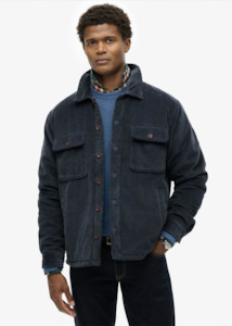 SUPERDRY Surplus Cord Quilt Overshirt - Eclipse Navy