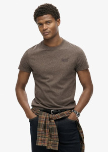 SUPERDRY Essential Logo T-Shirt - Cocoa Brown Marle
