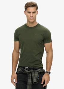 SUPERDRY Essential Logo T-Shirt - Duffel Bag Green