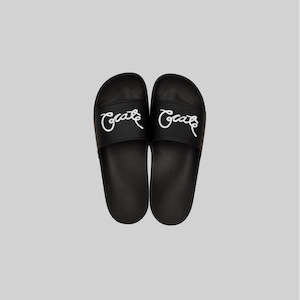 CRATE Unisex Scripted Slides - Black