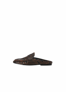 Alias Mae: ALIAS MAE Ivy Loafer - Choc Snake