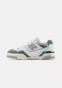 NEW BALANCE 550 Sneaker - White/Dark Juniper