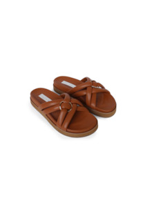 KATHRYN WILSON Sienna Slide - Tan Sheep