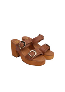 KATHRYN WILSON Iona Mule - Tan Calf