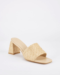 SOLSANA Lenny Mule - Natural Raffia