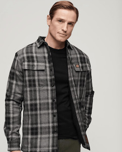 Weekly Arrivals: SUPERDRY Wool Miller Overshirt - Roderick Check Black