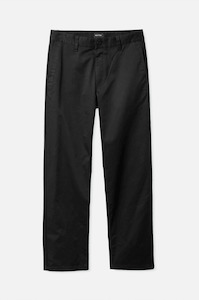 Winter 2024: BRIXTON Choice Chino Relaxed Pant - Black