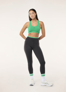 Activewear: P.E NATION Vita Full Length Legging - Caviar/Kelly Green
