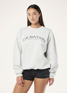 Crews: P.E NATION Volume Sweat - Grey Marle