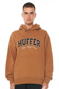 Hoodies: HUFFER Block Hood 350/Rings - Acorn