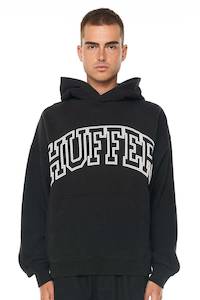 Hoodies: HUFFER Box Hood 350/Lined Out - Washed Black