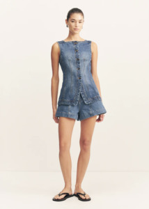 Shona Joy: SHONA JOY Raquel Vest - Vintage Blue