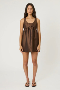 REMAIN Rosa Mini Dress - Cola