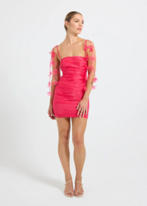 PASDUCHAS Cleo Mini Dress - Magenta