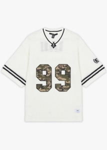 Womens: KSUBI Derby Boyfriend Short Sleeve Jersey - Camo Shell