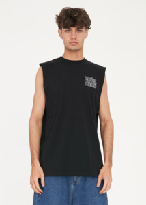 Mens: HUFFER HRF Tank 190/Dither - Black