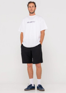 Rusty: RUSTY Overtone Linen Elastic Short - Black