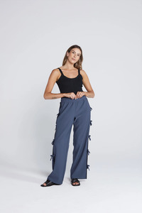 Thing Thing: THING THING Bowtiful Pant - Navy Oxford