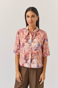 TUESDAY LABEL Imogen Shirt - Whirlpool