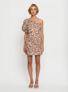 Kivari: KIVARI Paris Mini Dress - Brown