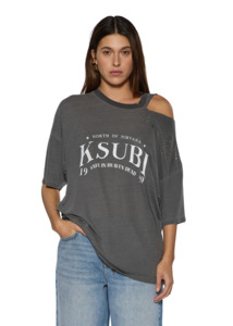 KSUBI Renaissance Oh G Short Sleeve Tee - Charcoal