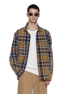 Ksubi: KSUBI Rosebowl Long Sleeve 1999 Shirt - Rusted Navy