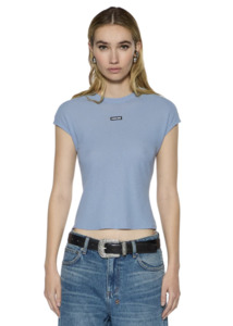 Ksubi: KSUBI Staple Short Sleeve Tee - Ice Sheer Blue