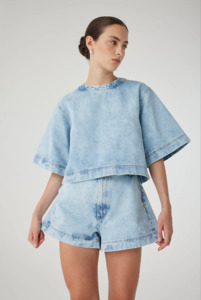 NOBODY DENIM Luna Top - Cloud Wash