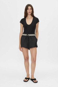 Camilla Marc: CAMILLA & MARC Mimas Monogram Short - Black
