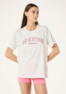 P.E NATION Heritage Tee - Grey Marle