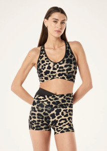 P.E NATION Vita Sports Bra - Leopard/Smoke Stone