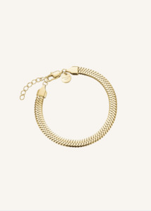 Rosefield: ROSEFIELD Large Snake Bracelet - Gold