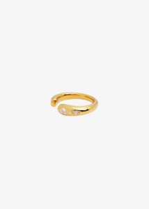 By Charlotte: BY CHARLOTTE Dew Drop Ring - 18k Gold Vermeil