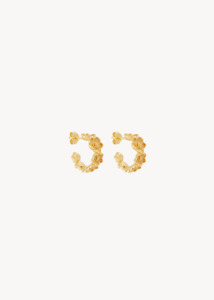 By Charlotte: BY CHARLOTTE Bloom With Grace Hoops - 18k Gold Vermeil