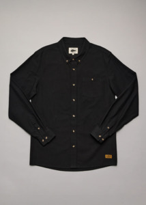 JUST ANOTHER FISHERMAN Anchorage Shirt - Deep Black