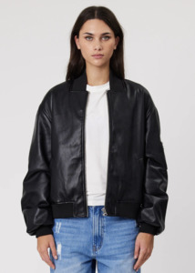 Jackets: REMAIN Presley Bomber Jacket - Black