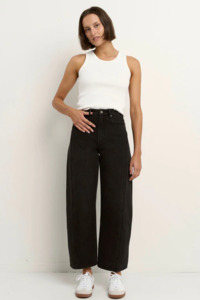 New Arrivals: AMONG THE BRAVE Varsity Forward Seam Barrel Jeans - Black Wash