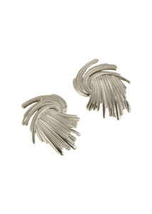 Earrings: ME THE LABEL Twister Earrings - Silver