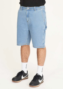 HUFFER Carpenter Denim Short - Drift Blue