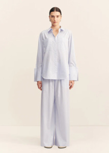 SHONA JOY Saunders Oversized Shirt - Marine Stripe