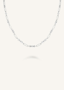 New Arrivals: ROSEFIELD Graduated Crystal Necklace - Silver