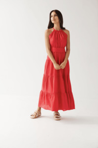 Womens: TUESDAY LABEL Jolene Dress - Watermelon