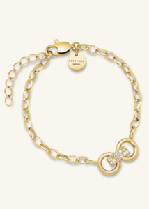 ROSEFIELD Bow Link Studs Bracelet - Gold